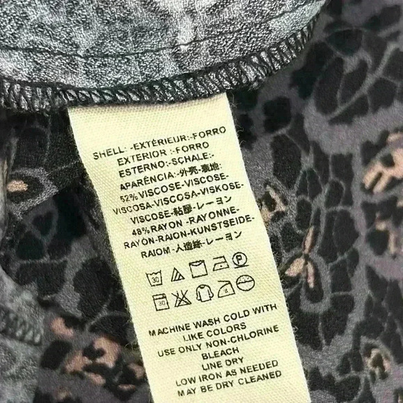 NWT Free People Patterned Ruffle Off Shoulder Mini Dress Removable Straps Size S - Picture 3 of 7